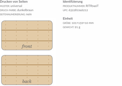 Wasserdichtes Notizbuch – Pocket Notebook 4/6”