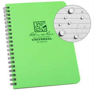 Wasserdichtes Notizbuch – Side Spiral Notebook - kopie