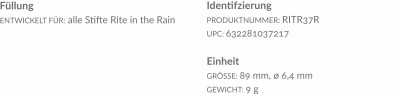 All-weather Stift nachfüllen