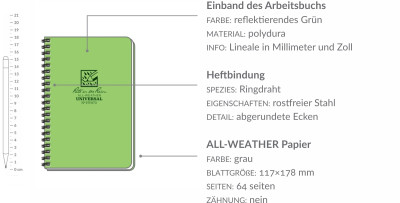 Wasserdichtes Notizbuch – Side Spiral Notebook - kopie