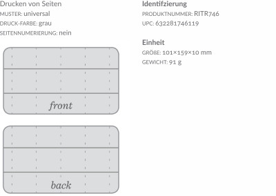 Wasserdichtes Notizbuch – Pocket Notebook 4/6”