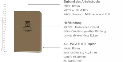 Wasserdichtes Notizbuch – Stapled Notebook