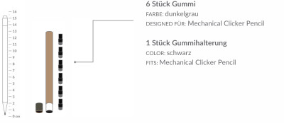 Ersatzradiergummis – für Druckbleistifte